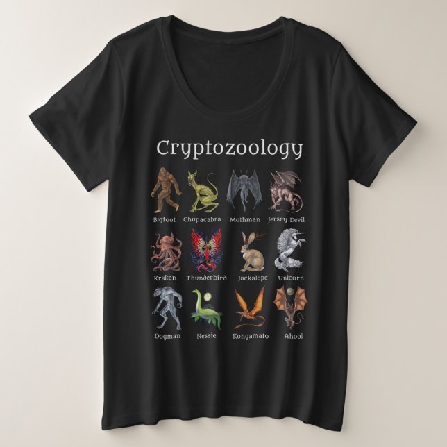 Criaturas criptozoológicas (Anverso del diseño)