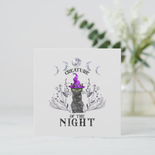 Criaturas de la noche - Gato negro de Halloween