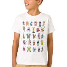 Criaturas del Alfabeto Caprichosas | Camiseta ABC