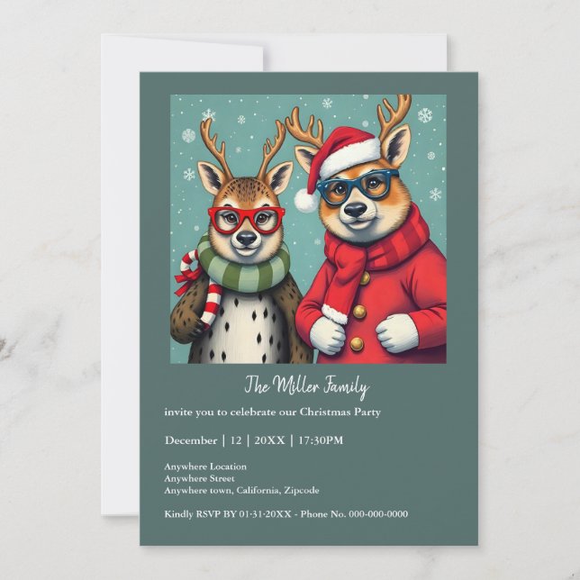 Criaturas navideñas disfrazadas de Navidades (Anverso)