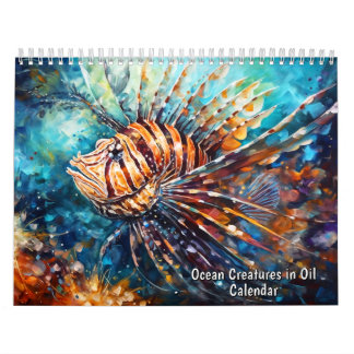 Criaturas Oceánicas en Petróleo – Calendario