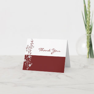 Crimson Daisy Vine Tarjeta de agradecimiento