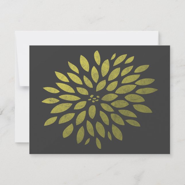 Crisantemo amarillo (Anverso)