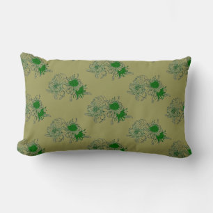 “Crisantemo Verde Armonía – Almohada Floral Minima