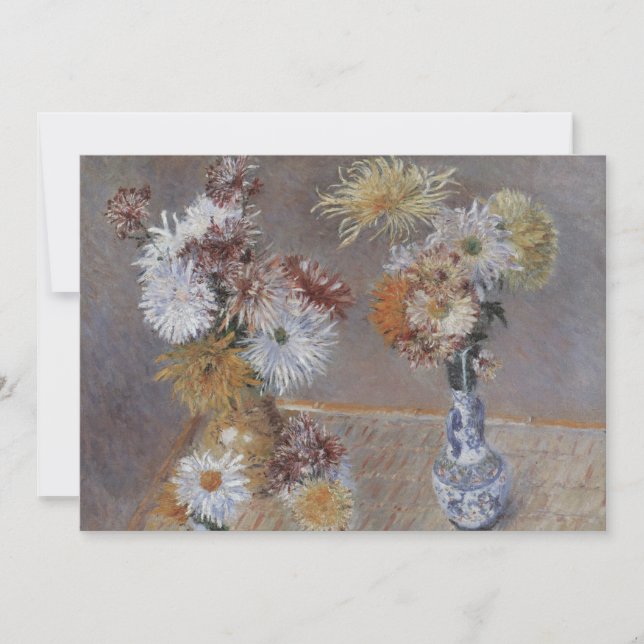 Crisantemos de Gustave Caillebotte (Anverso)