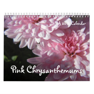 Crisantemos rosados, un calendario 2012