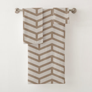 Crisp Sharp Flechas opuestas Chevron Brown Neutral
