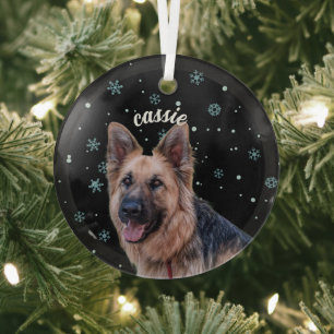 Cristal Adorno de Foto de Mascota Personalizado - Copo de
