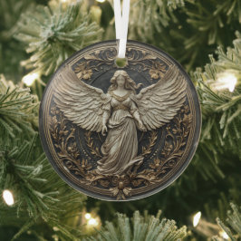 Cristal Adorno de Navidad Ángel de la Guarda Elegante
