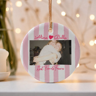 Cristal Adorno de Navidad con Foto Personalizada de Mejore