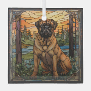 Cristal Adorno de perro Bullmastiff
