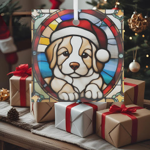 Cristal Adorno de vidrio falso de vidrio teñido de cachorr