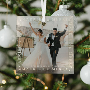 Cristal Adorno de Vidrio para Foto de Pareja Casada Modern