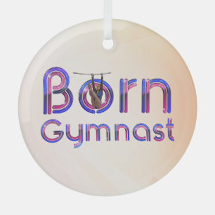 Cristal Adorno de vidrio para gimnasta nacida TOP