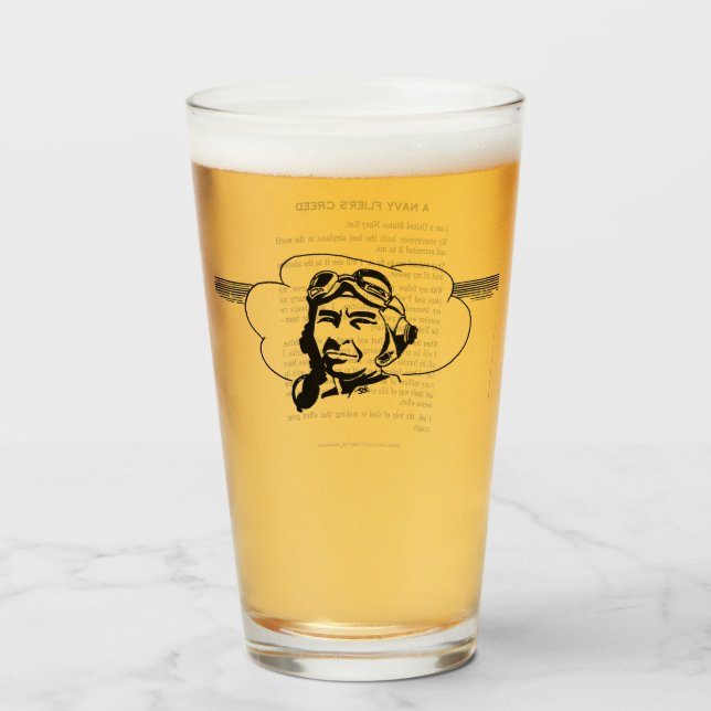 Cristal de cerveza de la marina (Anverso (lleno))