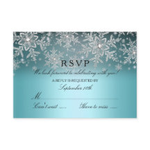 Cristal de copo de nieve azul invierno RSVP
