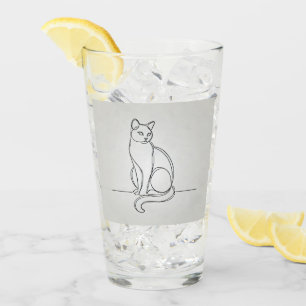 cristal de dibujo de línea