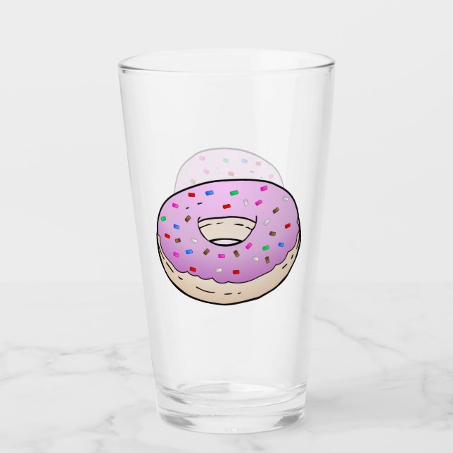 Cristal de Donut Glaseado Rosa (Anverso)