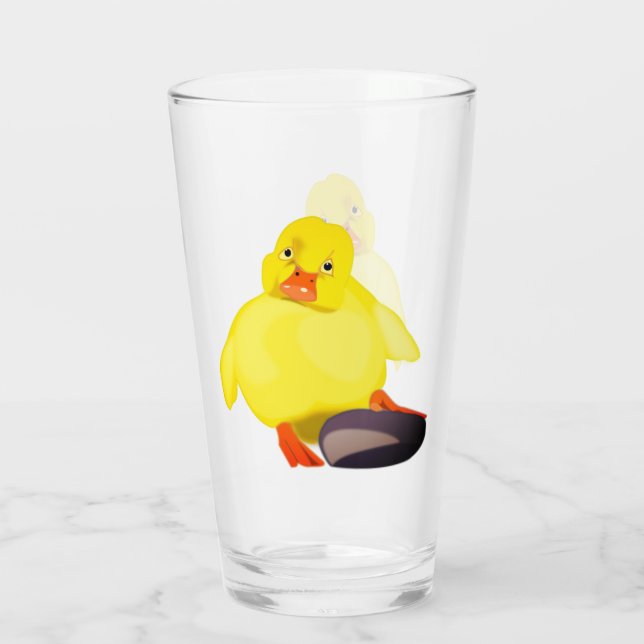 Cristal de pato amarillo pequeño (Reverso)
