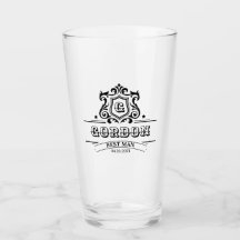 Cristal de pinta de groomsmen personalizado