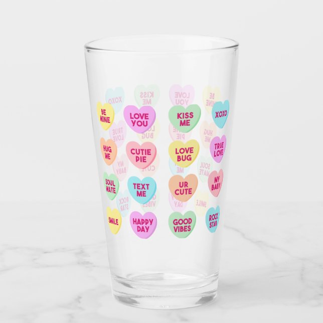 Cristal de pinta Día de San Valentín de caramelo (Anverso)