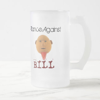 Cristal Esmerilado Alliance contra la taza escarchada de Bill