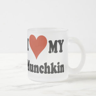 Cristal Esmerilado Amo mi taza de café helada Munchkin