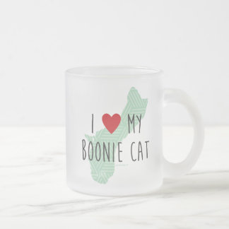 Cristal Esmerilado Amo mi taza del gato de Boonie