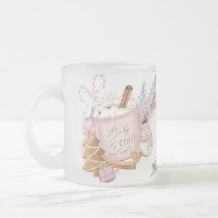 Cristal Esmerilado Bebé escarchado hace frío fuera de la taza