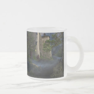 Cristal Esmerilado Castillo de insano - taza