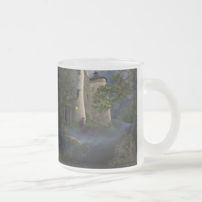 Cristal Esmerilado Castillo de insano - taza (Derecha)