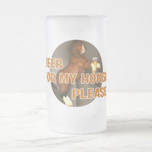 Cristal Esmerilado Cerveza de los vaqueros para mi taza helada