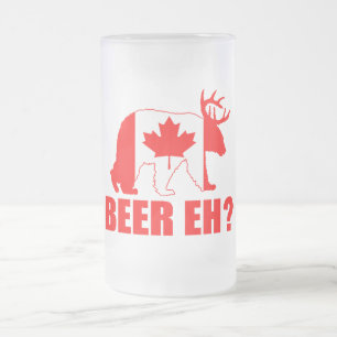 Cristal Esmerilado ¿CERVEZA EH?  Taza de cerveza divertida de los