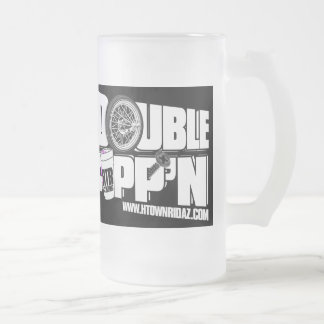 Cristal Esmerilado CIUDAD RIDAZ - negro doble de H de Cupp'n - taza
