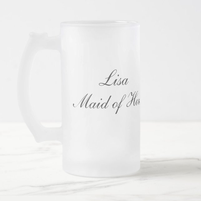Cristal Esmerilado Criada personalizada de la taza del honor (Izquierda)