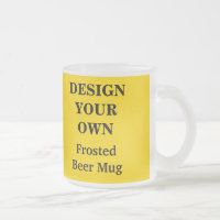 Diseñe su propia taza de cerveza - amarillo