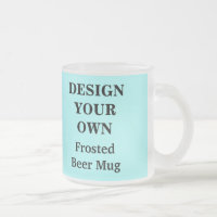 Diseñe su propia taza de cerveza - azul clara