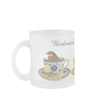 Diseño de taza de té para observadores de aves La 