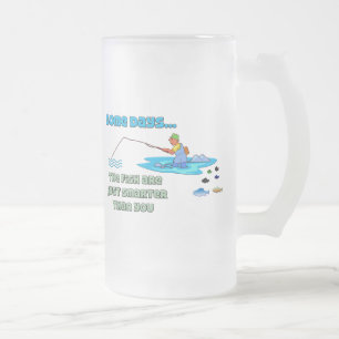 Cristal Esmerilado El humor de pescadores de la pesca de la taza es m