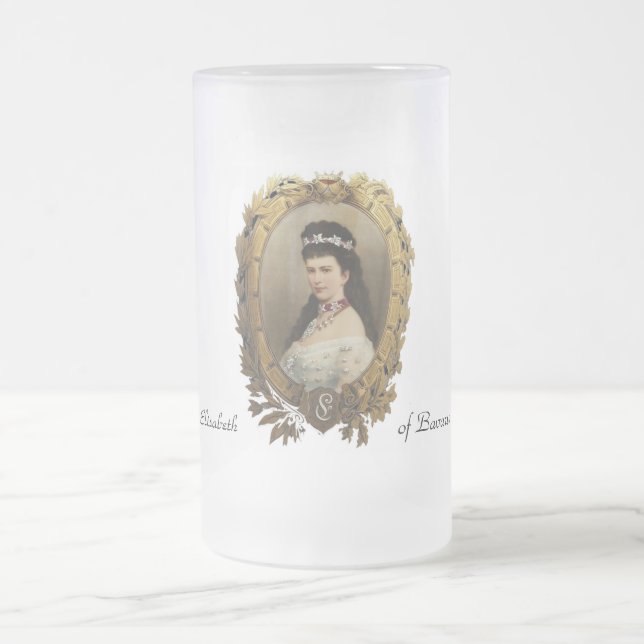 Cristal Esmerilado Elisabeth de la taza de Baviera (Centro)