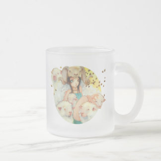 Cristal Esmerilado Ella taza de presión de la abeja