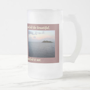 Cristal Esmerilado Encontrar la taza de la belleza