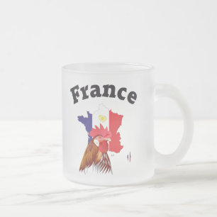 Cristal Esmerilado Francia France cía de fra taza