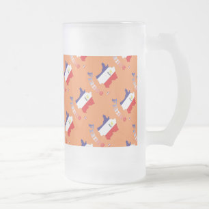 Cristal Esmerilado Francia France cía de fra taza