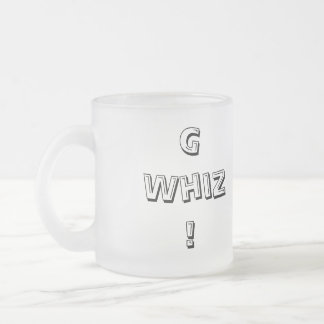 Cristal Esmerilado Gee taza de café del Whiz