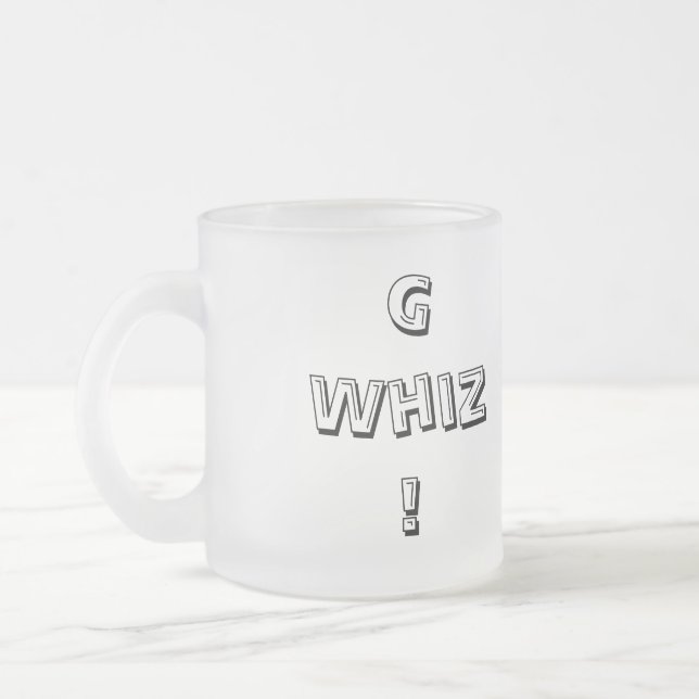 Cristal Esmerilado Gee taza de café del Whiz (Izquierda)