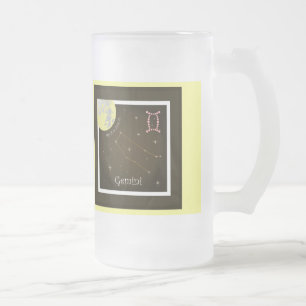 Cristal Esmerilado Gemini May 21 to June de 21 taza