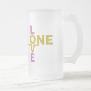 Cristal Esmerilado Igualdad matrimonial / Una taza de amor - elegir e