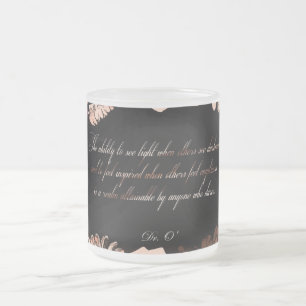 Cristal Esmerilado Inspiración - taza de café escarcha