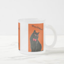 Juego surtido de taza de vidrio gato negro de Hall
